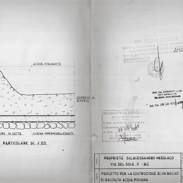 Amalia Del Ponte, Progetti per Roccolo di San Viglio (BG), 1978-1980