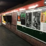 2017 - Affissioni in metro della mostra "Onde lunghe e brevissime"